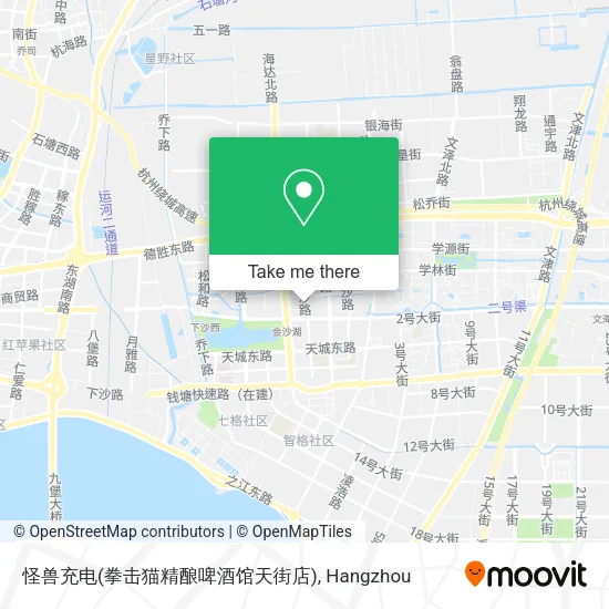 怪兽充电(拳击猫精酿啤酒馆天街店) map