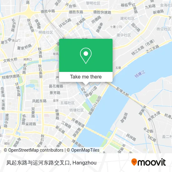凤起东路与运河东路交叉口 map