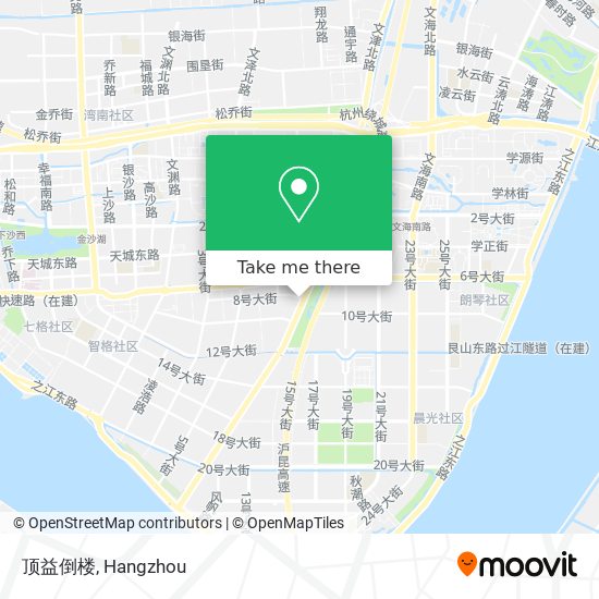 顶益倒楼 map