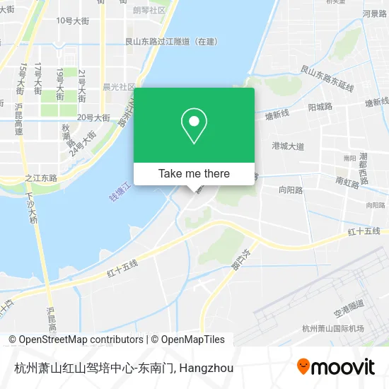 杭州萧山红山驾培中心-东南门 map