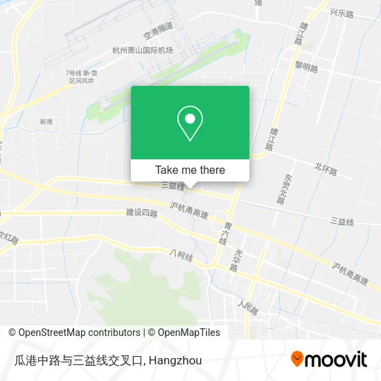 瓜港中路与三益线交叉口 map
