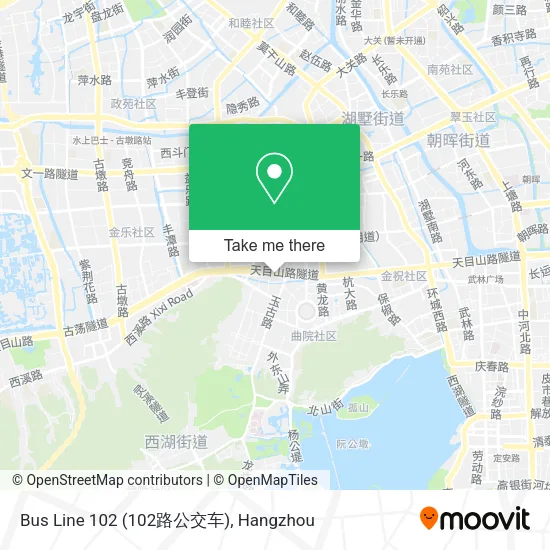 Bus Line 102 (102路公交车) map
