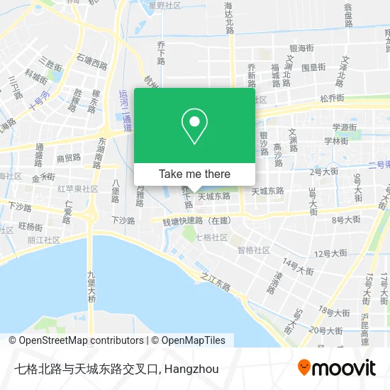 七格北路与天城东路交叉口 map