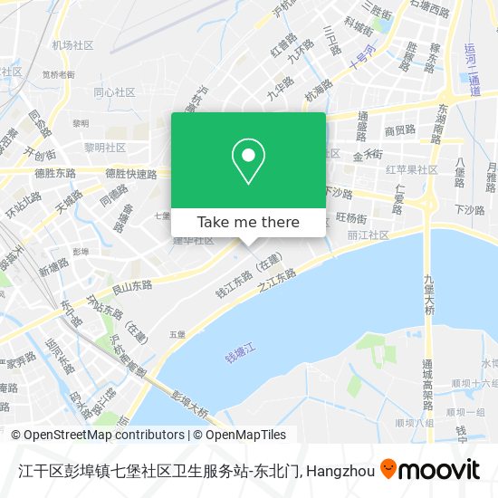 江干区彭埠镇七堡社区卫生服务站-东北门 map