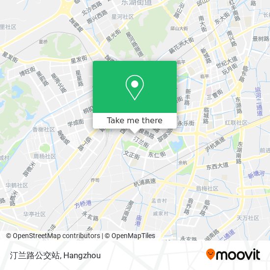 汀兰路公交站 map