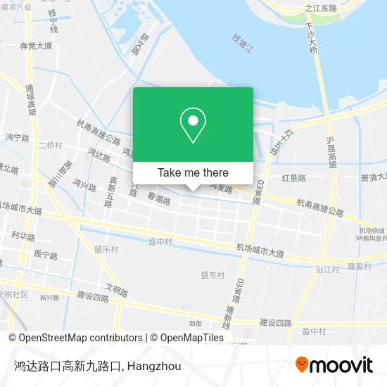 鸿达路口高新九路口 map