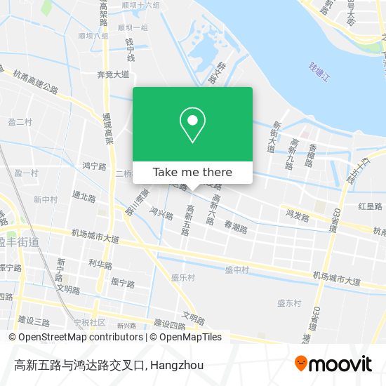 高新五路与鸿达路交叉口 map