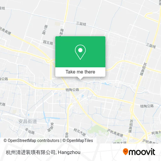 杭州清进装璜有限公司 map