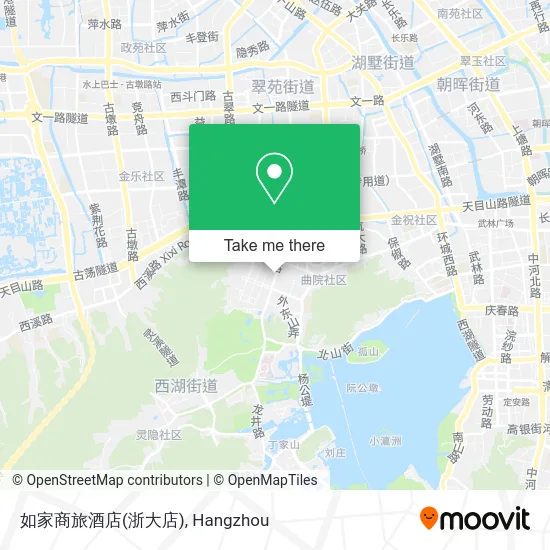 如家商旅酒店(浙大店) map
