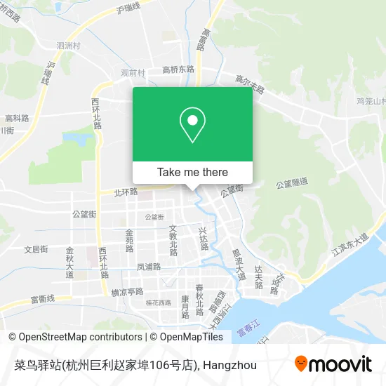 菜鸟驿站(杭州巨利赵家埠106号店) map