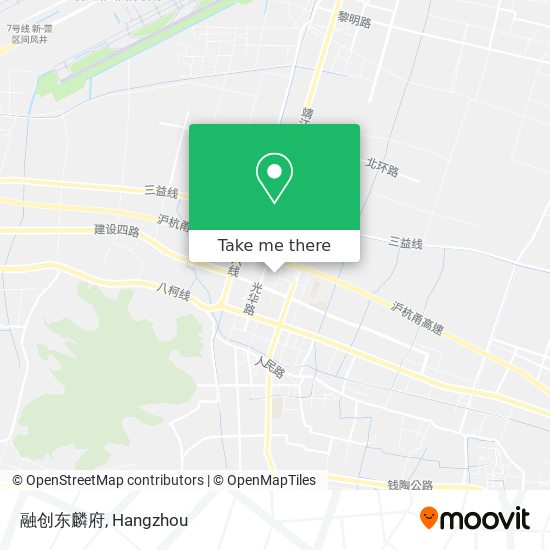 融创东麟府 map