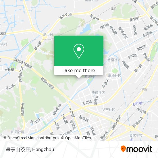 皋亭山茶庄 map