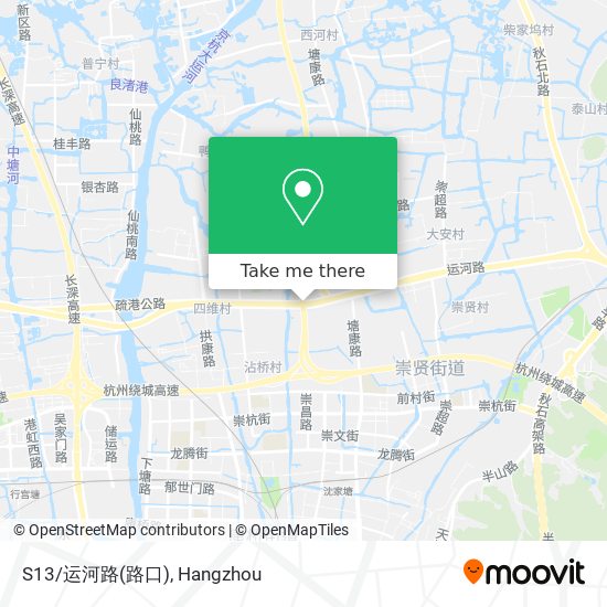 S13/运河路(路口) map
