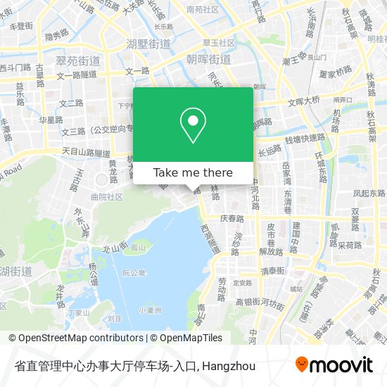 省直管理中心办事大厅停车场-入口 map