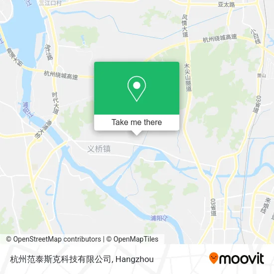杭州范泰斯克科技有限公司 map