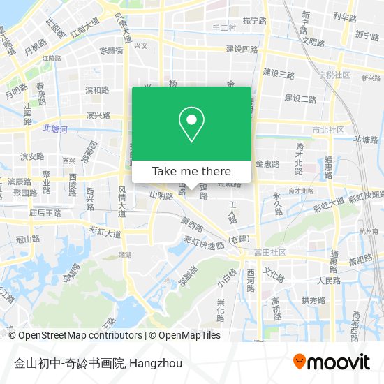 金山初中-奇龄书画院 map