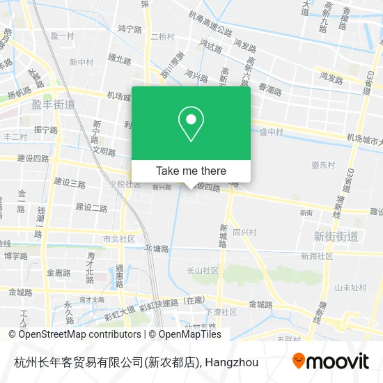 杭州长年客贸易有限公司(新农都店) map