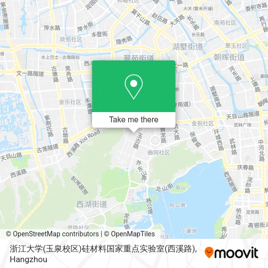 浙江大学(玉泉校区)硅材料国家重点实验室(西溪路) map