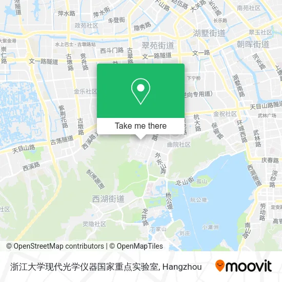 浙江大学现代光学仪器国家重点实验室 map