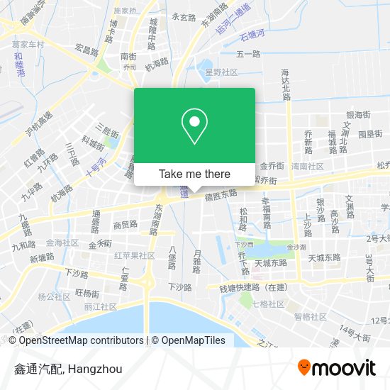 鑫通汽配 map