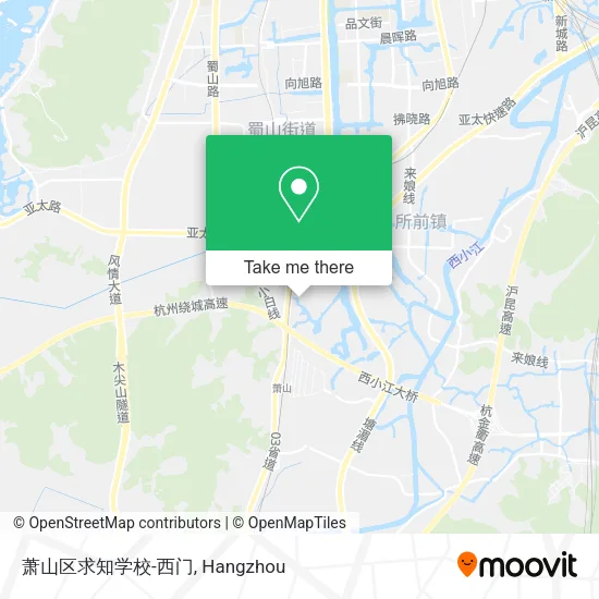 萧山区求知学校-西门 map
