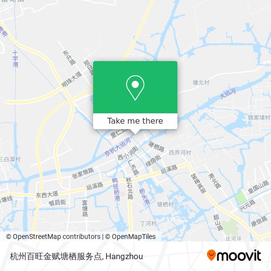 杭州百旺金赋塘栖服务点 map
