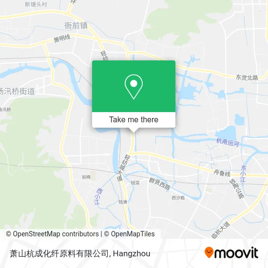 萧山杭成化纤原料有限公司 map