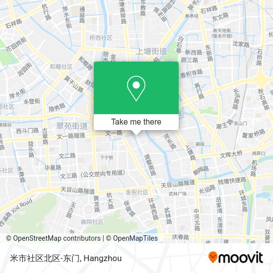米市社区北区-东门 map