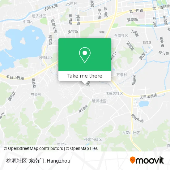 桃源社区-东南门 map