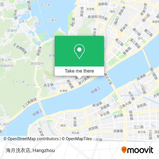 海月洗衣店 map