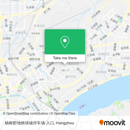 杨柳郡地铁绿城停车场-入口 map