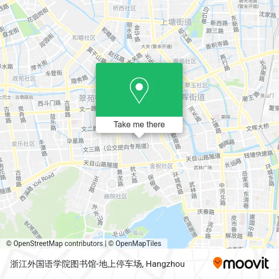 浙江外国语学院图书馆-地上停车场 map