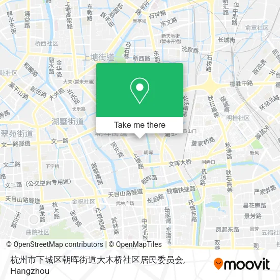 杭州市下城区朝晖街道大木桥社区居民委员会 map