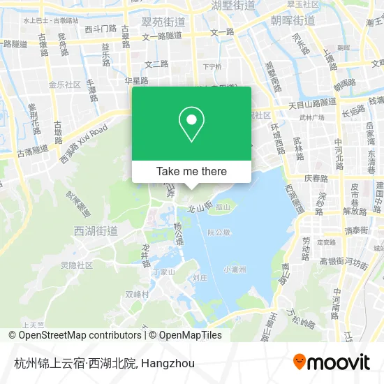 杭州锦上云宿·西湖北院 map