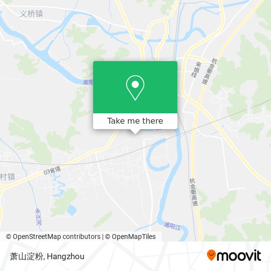 萧山淀粉 map