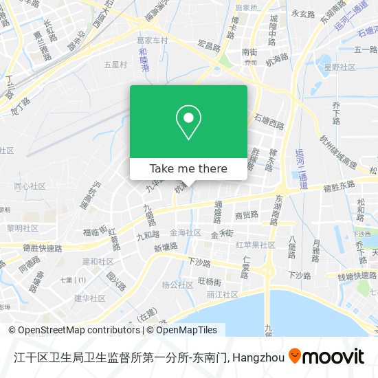 江干区卫生局卫生监督所第一分所-东南门 map