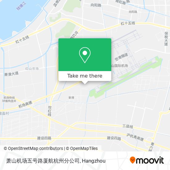 萧山机场五号路厦航杭州分公司 map