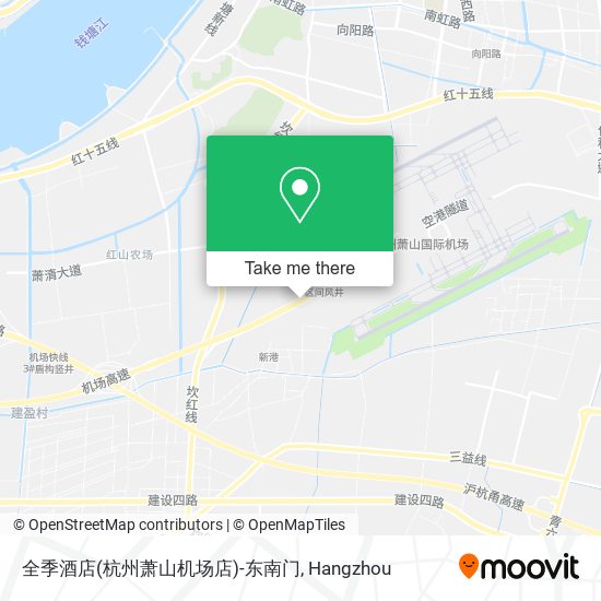 全季酒店(杭州萧山机场店)-东南门 map