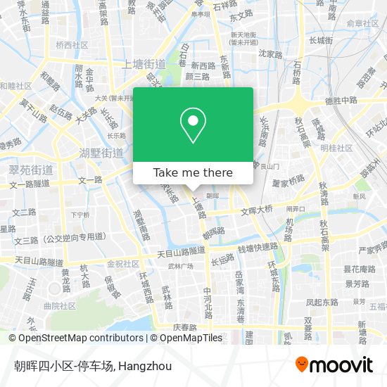 朝晖四小区-停车场 map