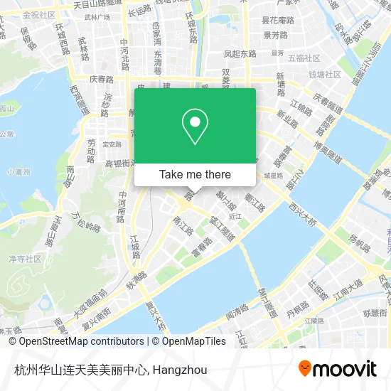 杭州华山连天美美丽中心 map