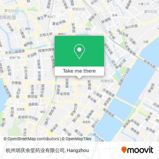 杭州胡庆余堂药业有限公司 map