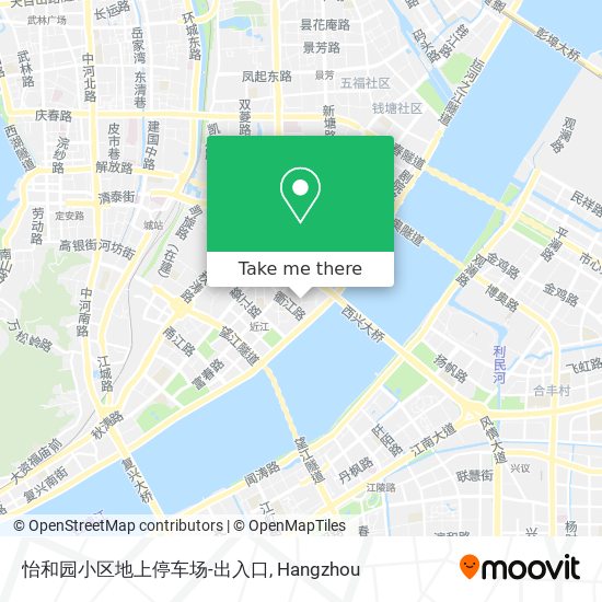 怡和园小区地上停车场-出入口 map