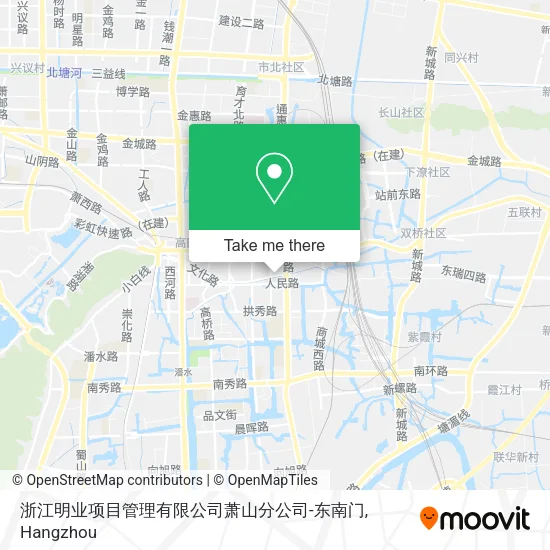 浙江明业项目管理有限公司萧山分公司-东南门 map