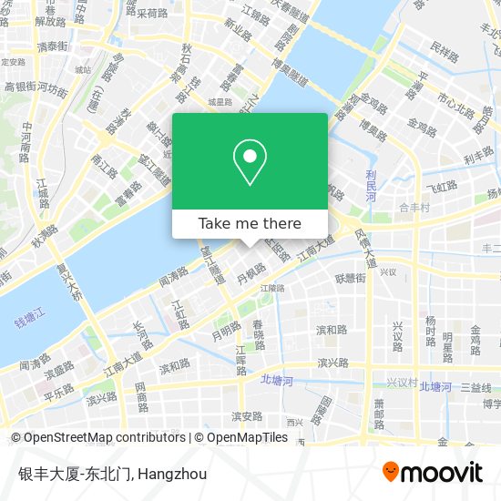 银丰大厦-东北门 map