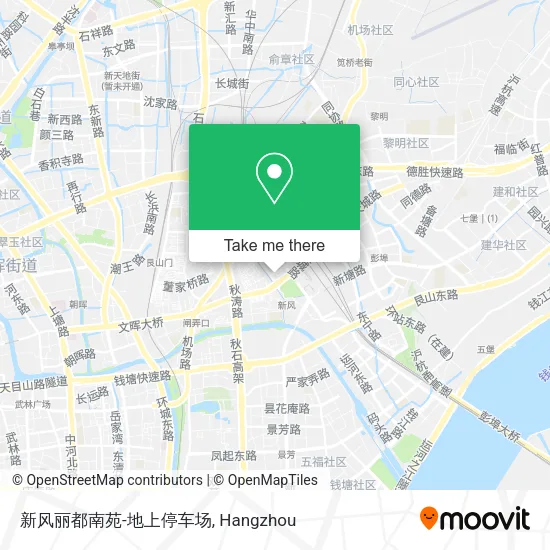 新风丽都南苑-地上停车场 map