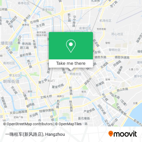 一嗨租车(新风路店) map