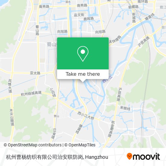 杭州曹杨纺织有限公司治安联防岗 map