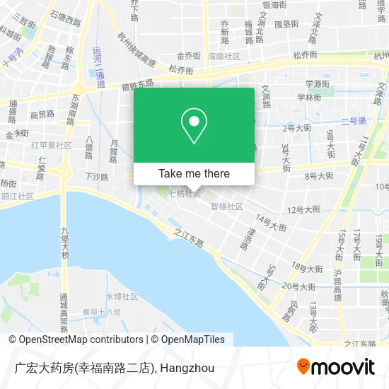 广宏大药房(幸福南路二店) map