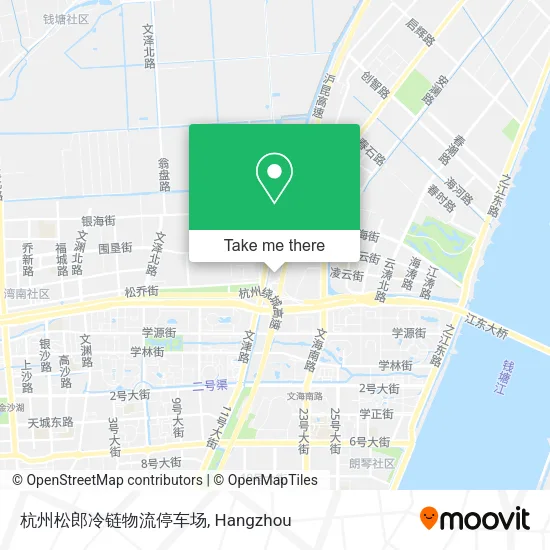 杭州松郎冷链物流停车场 map