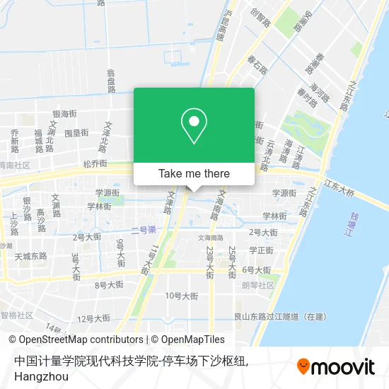 中国计量学院现代科技学院-停车场下沙枢纽 map